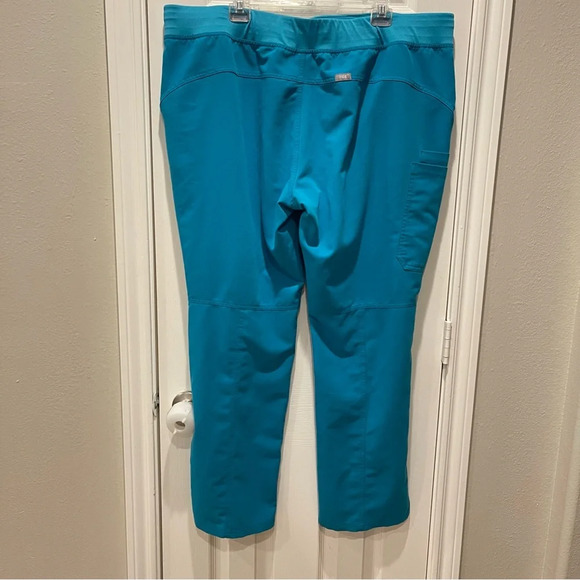 FIGS Kade Cargo Scrub Pants Teal Sz XXL Scrubs Nursing - Picture 7 of 12